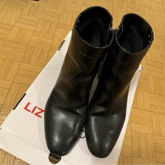 Liz Claiborne Black heel booties size 9 - Picture 5 of 11